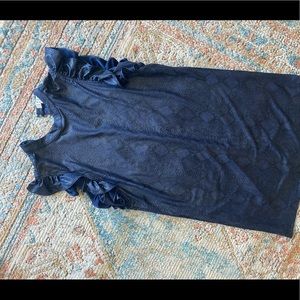 Blue snake print dress